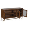 Kangley Mango Wood With Metal Stand Cabinet