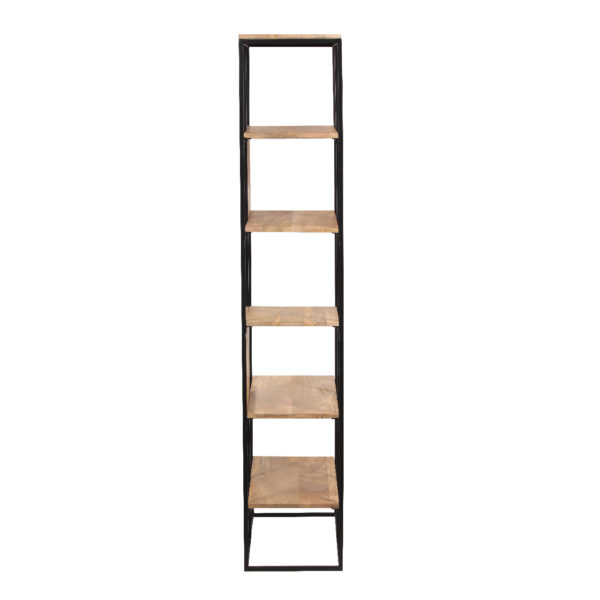 Kashmira Mango Wood Metal Bookcase