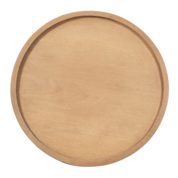 Kira Mango Wood Round Tray Top Coffee Table Small