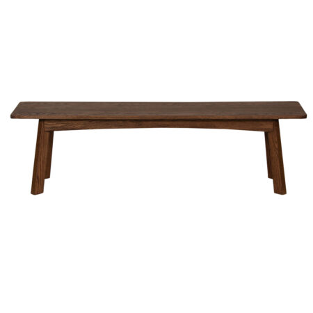 Kulim Oak-Wood Dining Bench Walnut