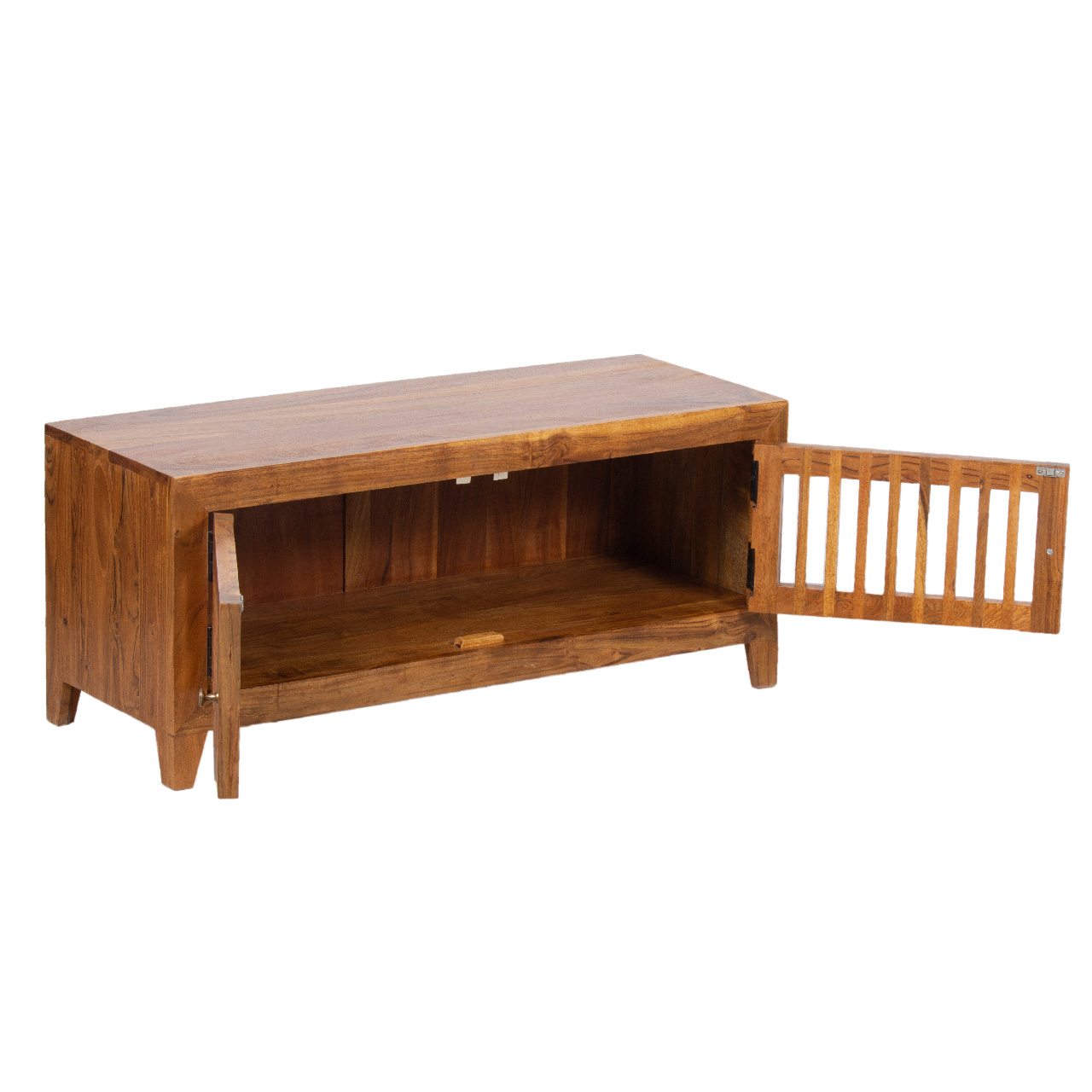 Lagecy Acacia 2 Door Shoe Bench