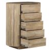 Lebanon Mango Wood 5 Drawer Highboy