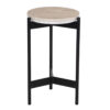 Leroy Metal Base With Marble Top Round Side Table