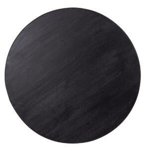 Lorca Mango Wood Round Coffee Black