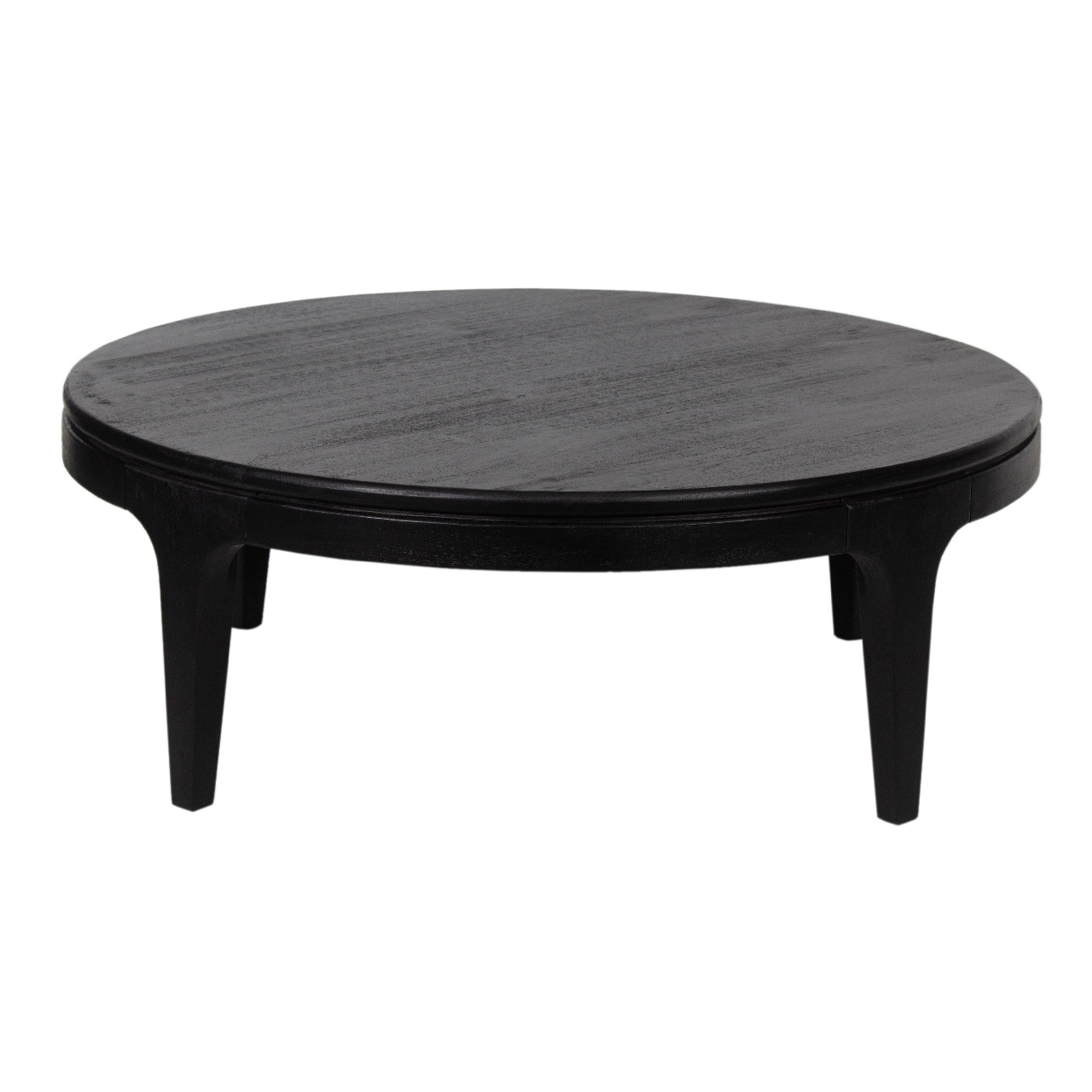 Lorca Mango Wood Round Coffee Black