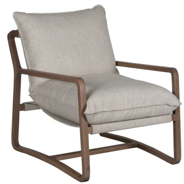 Lucca Oak Wood Arm Chair