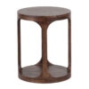 Lumber Mango Wood Round Side Table