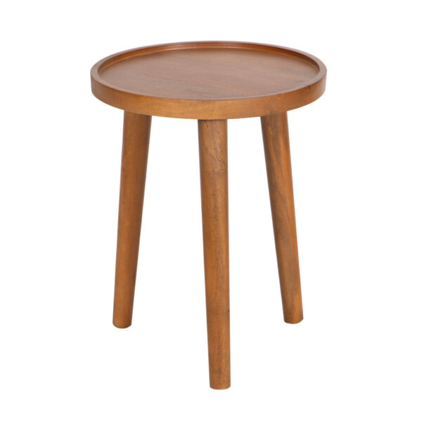 Madera Mango Wood Round Side Table