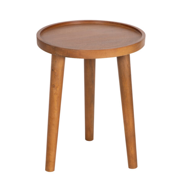 Madera Mango Wood Round Side Table