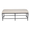 Madrid Metal Base Upholstered Bench