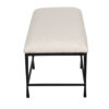 Madrid Metal Base Upholstered Bench