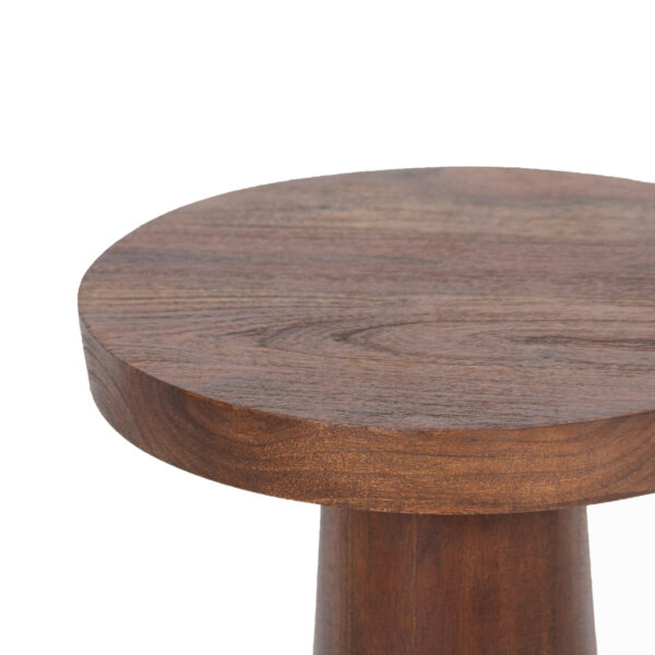 Mango Solid Wood Top Round Martini Table