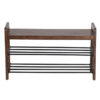 Martin Acacia Wood With Metal Shelf Bench