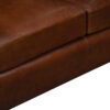 Maxwell Brown Buff Leather Sofa