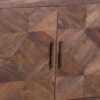 Memnes Mango Wood Parquet 2 Door Cabinet