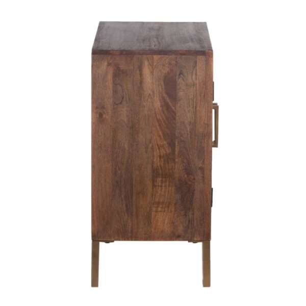 Memnes Mango Wood Parquet 2 Door Cabinet