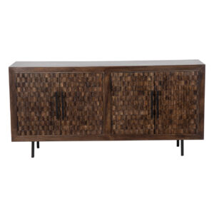 Merida Mango Wood 4 Door Sideboard