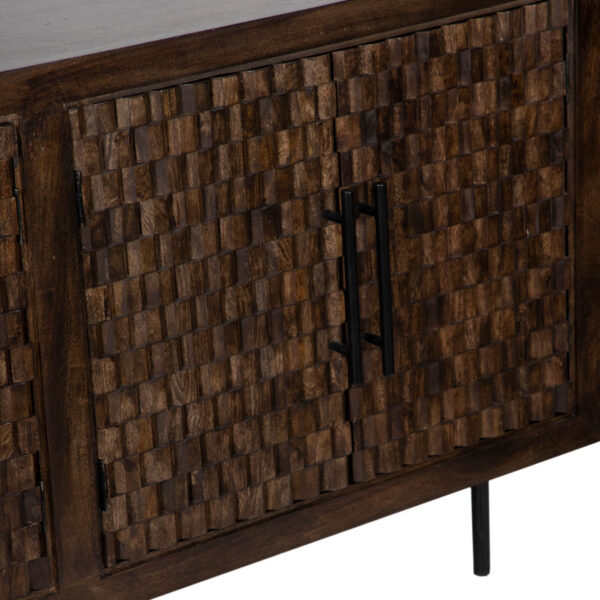 Merida Mango Wood 4 Door Sideboard