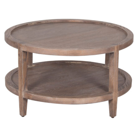 Mersing Oak-Wood Round CoffeeTable