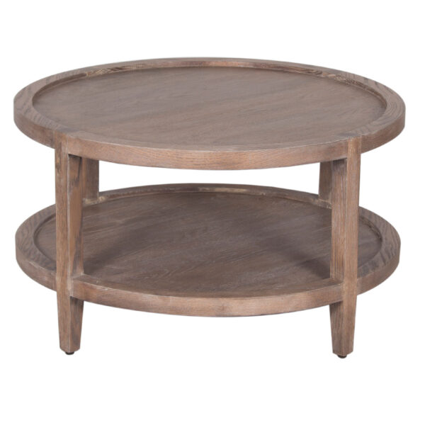 Mersing Oak Wood Round CoffeeTable