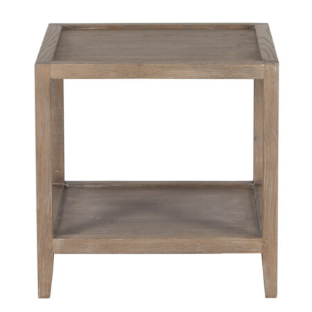 Mersing Oak-Wood Square Side Table