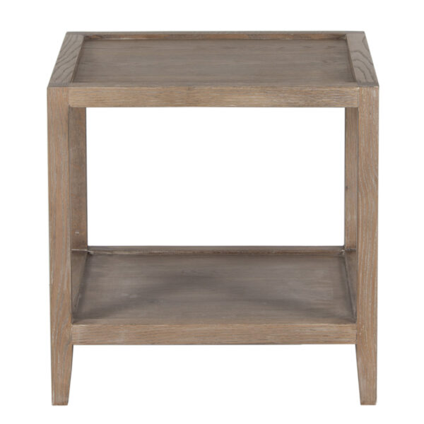 Mersing Oak Wood Square Side Table