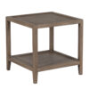 Mersing Oak Wood Square Side Table