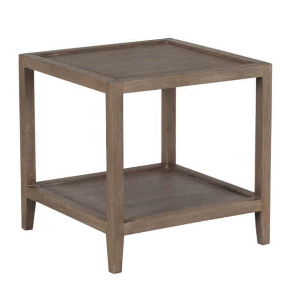 Mersing Oak Wood Square Side Table