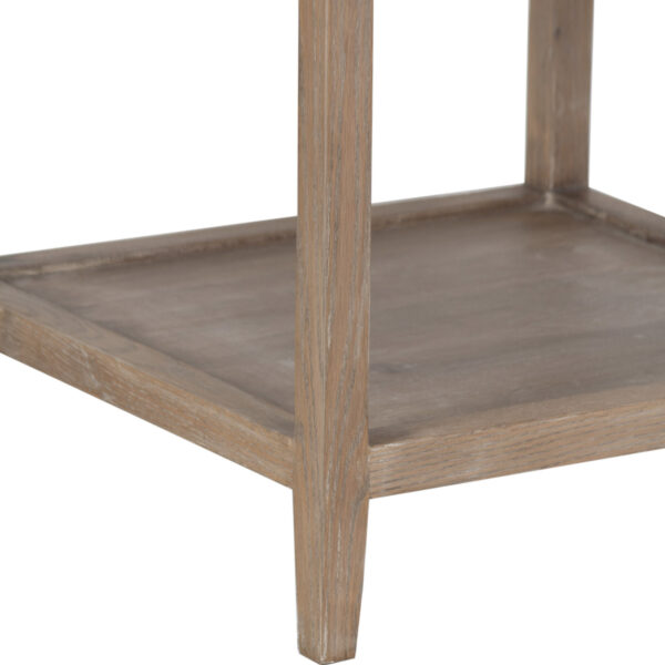 Mersing Oak Wood Square Side Table