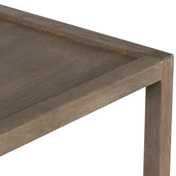 Mersing Oak Wood Square Side Table