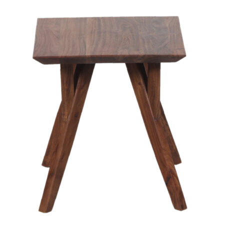 Mid Century Acacia Wood Side Table Mid Century Acacia Wood Side Table