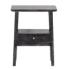 Mila Acacia Wood Side Table With 1 Drawer