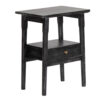 Mila Acacia Wood Side Table With 1 Drawer