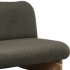 Miller Acacia Wood Fabric 2 Seater Chair