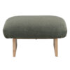 Miller Acacia Wood Fabric Ottoman