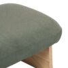 Miller Acacia Wood Fabric Ottoman