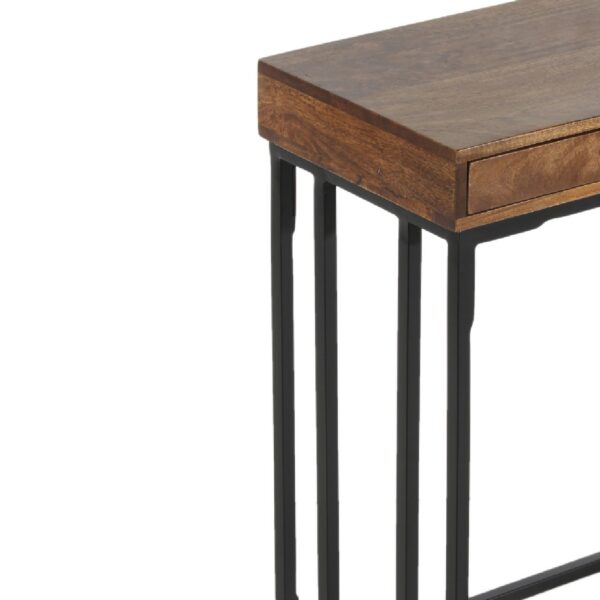 Minsak Mango Wood Metal  Table Set of 2 Table