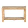 Montana Acacia Bench With Slats Shelf