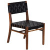 Montauk Acacia Wood Leather Dining Chair