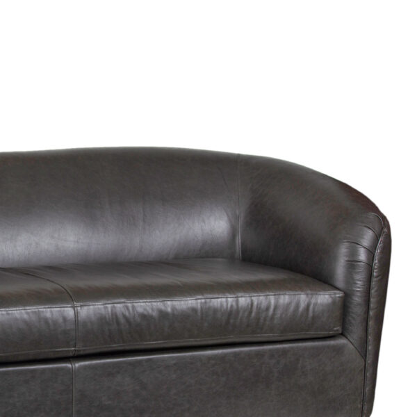 Morgan Cow Laguna Granite Leather Sofa