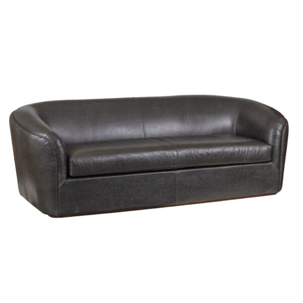 Morgan Cow Laguna Granite Leather Sofa