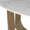 Murcia Round Marble Top Mango Base Dining Table