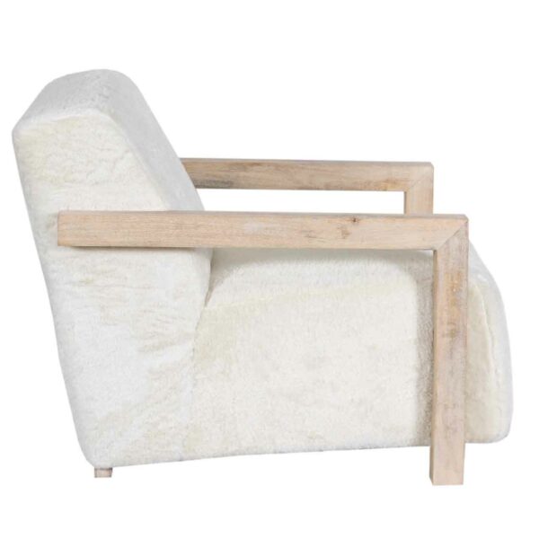 Nicolla Mango Wood Fabric Arm Chair