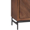 Nolan Mango Wood Metal Stand 2 Door Cabinet