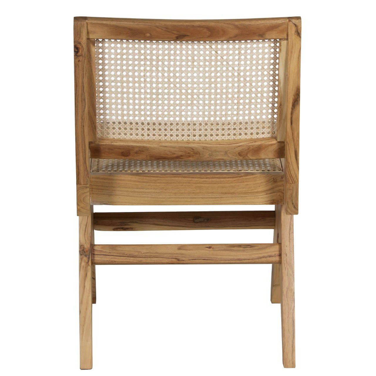 Nordic Acacia Wood Rattan Chair