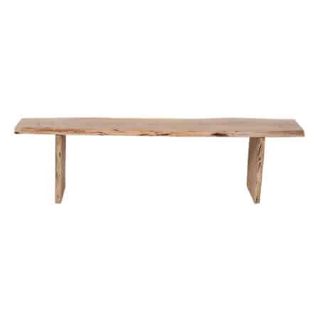 Nova Acacia Wood live Edge Bench Natural