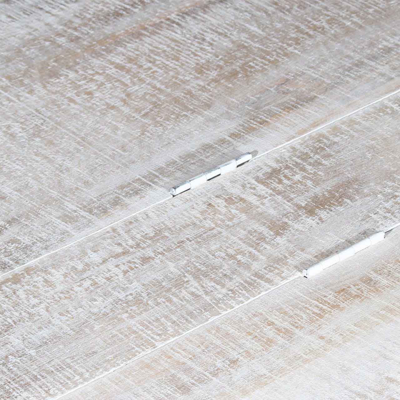 Octagonal Mango Wood Coffee Table With Storage E