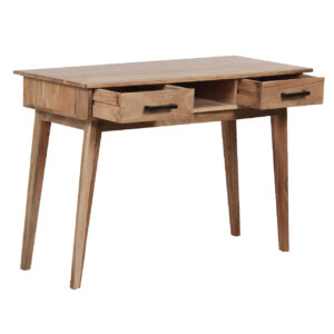 Oslo Acacia Wood Desk With 2 Drawers