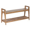 Palam Acacia Wood Bench With Slats Shelf Large