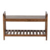 Palam Acacia Wood Bench With Slats Shelf Small